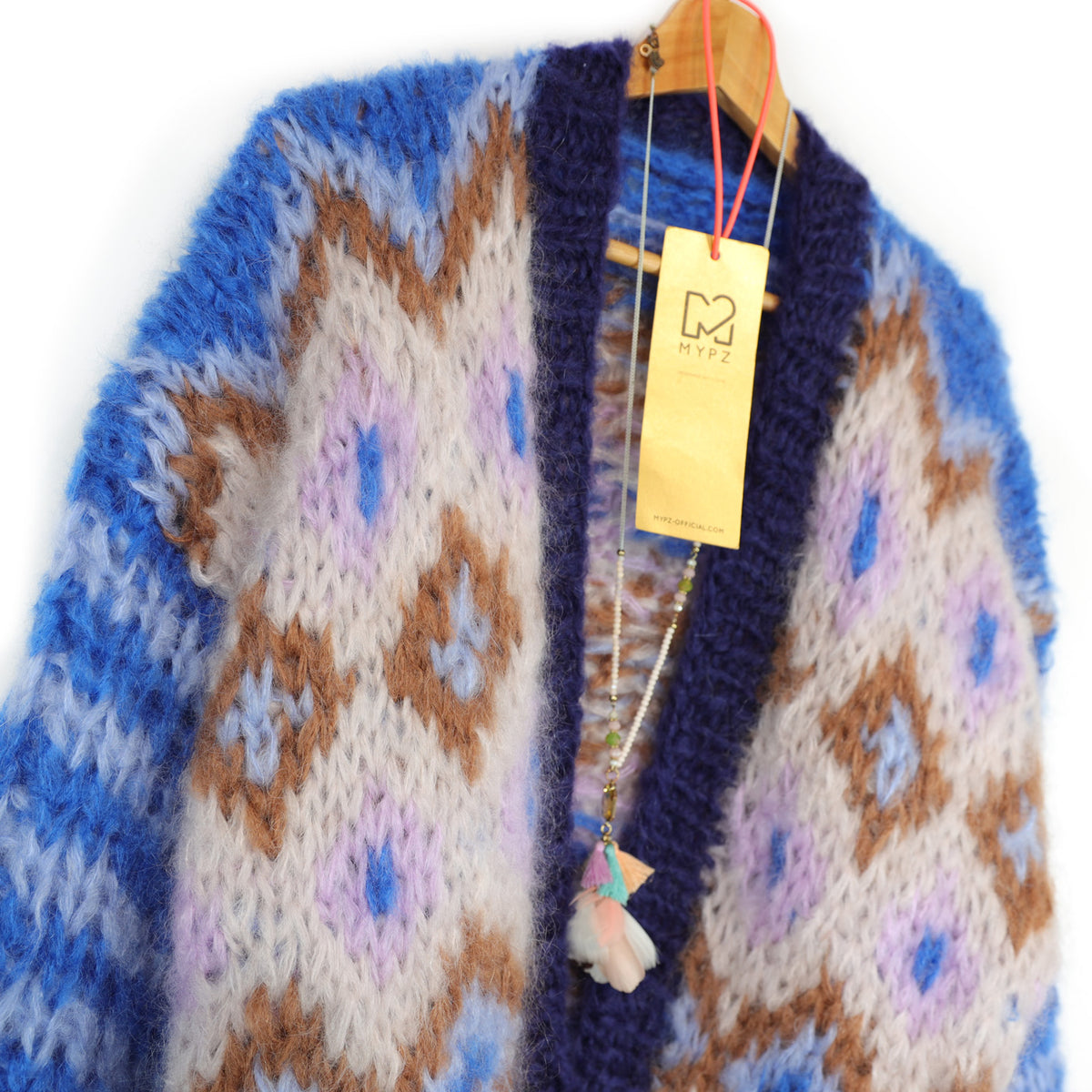 Schema per maglia - Giacca in mohair grosso Alpine Breeze n.12 (ENG-DE-NL-ES-FR-IT-DA-SV-NO)