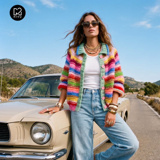 Knit pattern – MYPZ top-down bomber cardigan Rebel Glow No10 (ENG-NL-DE)