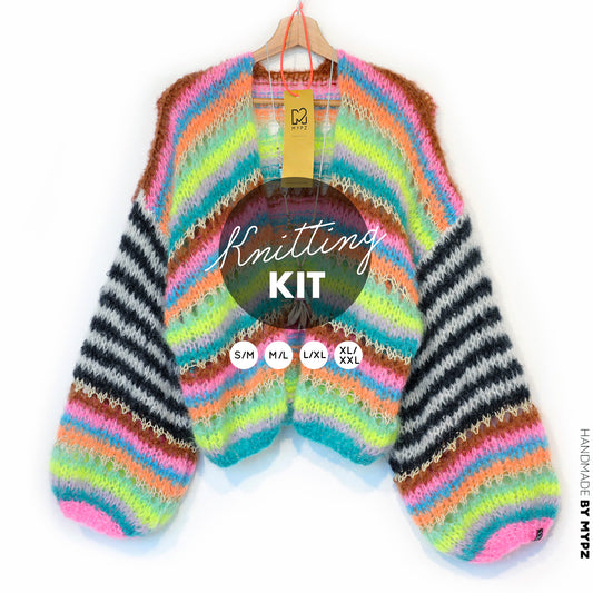 Knitting kit – MYPZ Light Mohair Cardigan Magic No10 (ENG-NL-DE)