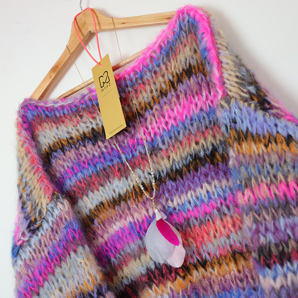 Knitting Kit – MYPZ Chunky Mohair Pullover Flirty No15 (ENG-NL)