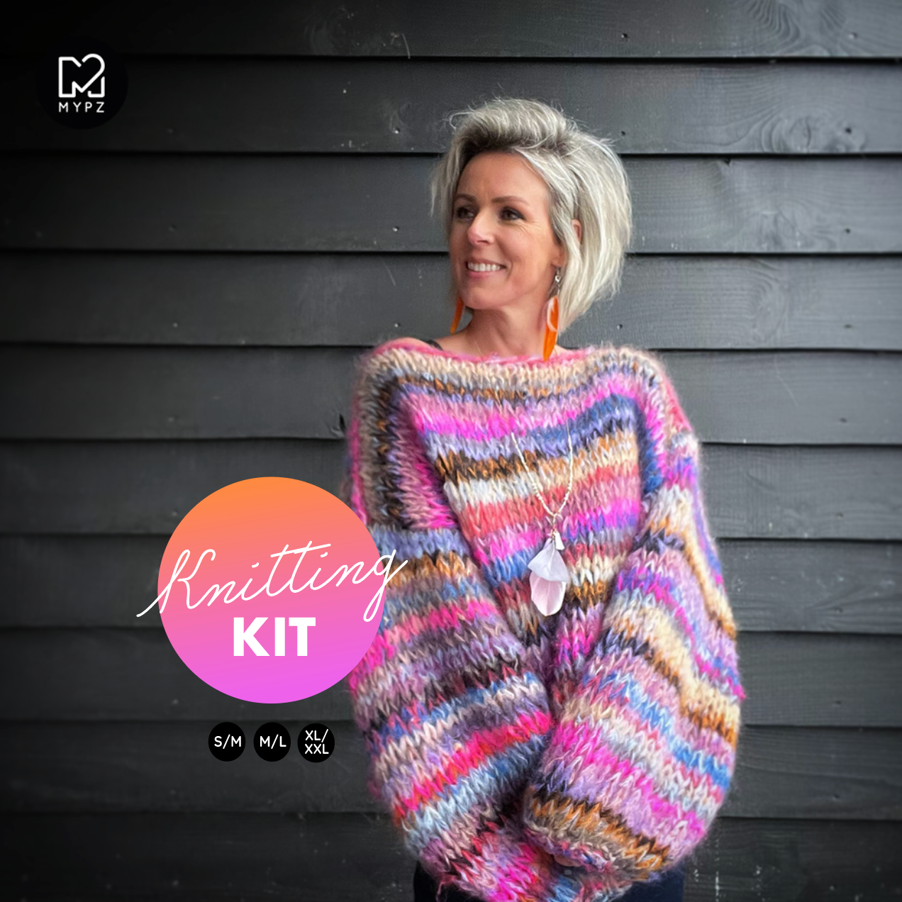 Knitting Kit – MYPZ Chunky Mohair Pullover Flirty No15 (ENG-NL)