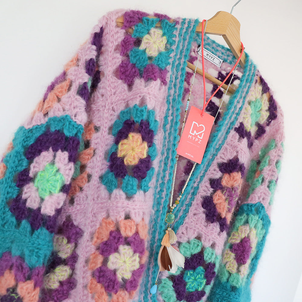 Crochet kit - MYPZ Granny square bomber cardigan Hailey (ENG-NL)