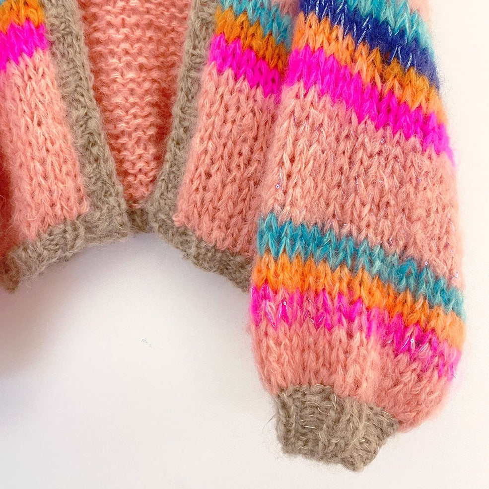 Knitting Kit - MYPZ Chunky Mohair Bomber jacket with hoodie No.15 (ENG-NL)