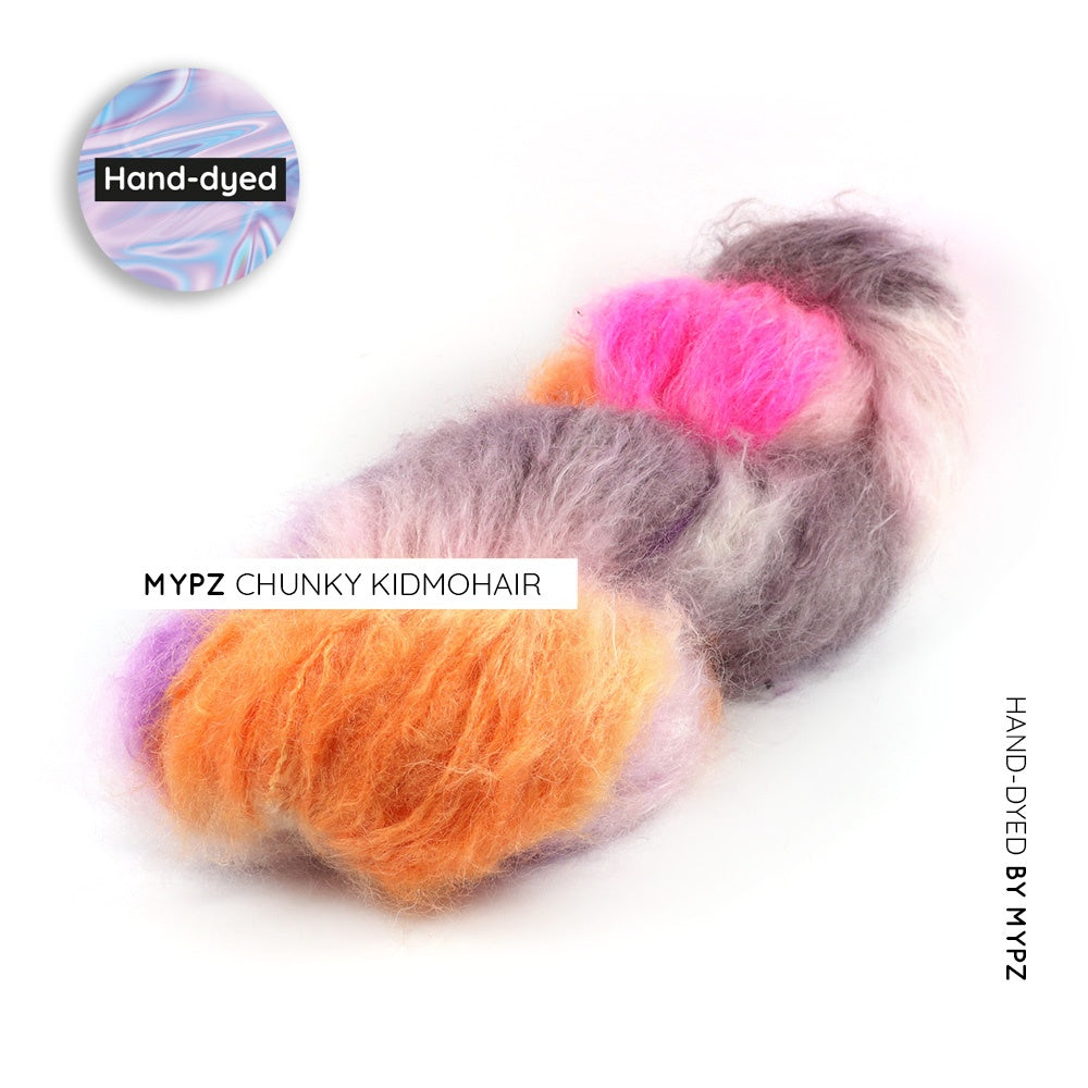 MYPZ hand-dyed Chunky Kidmohair Pinky Brown