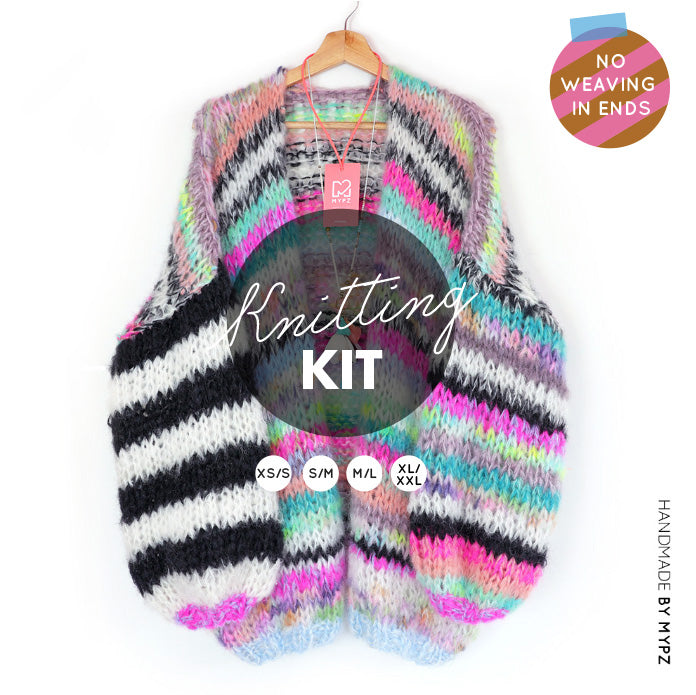 Knitting Kit – MYPZ Chunky Mohair Cardigan Indian Summer No.15 (ENG-NL-DE-NO)