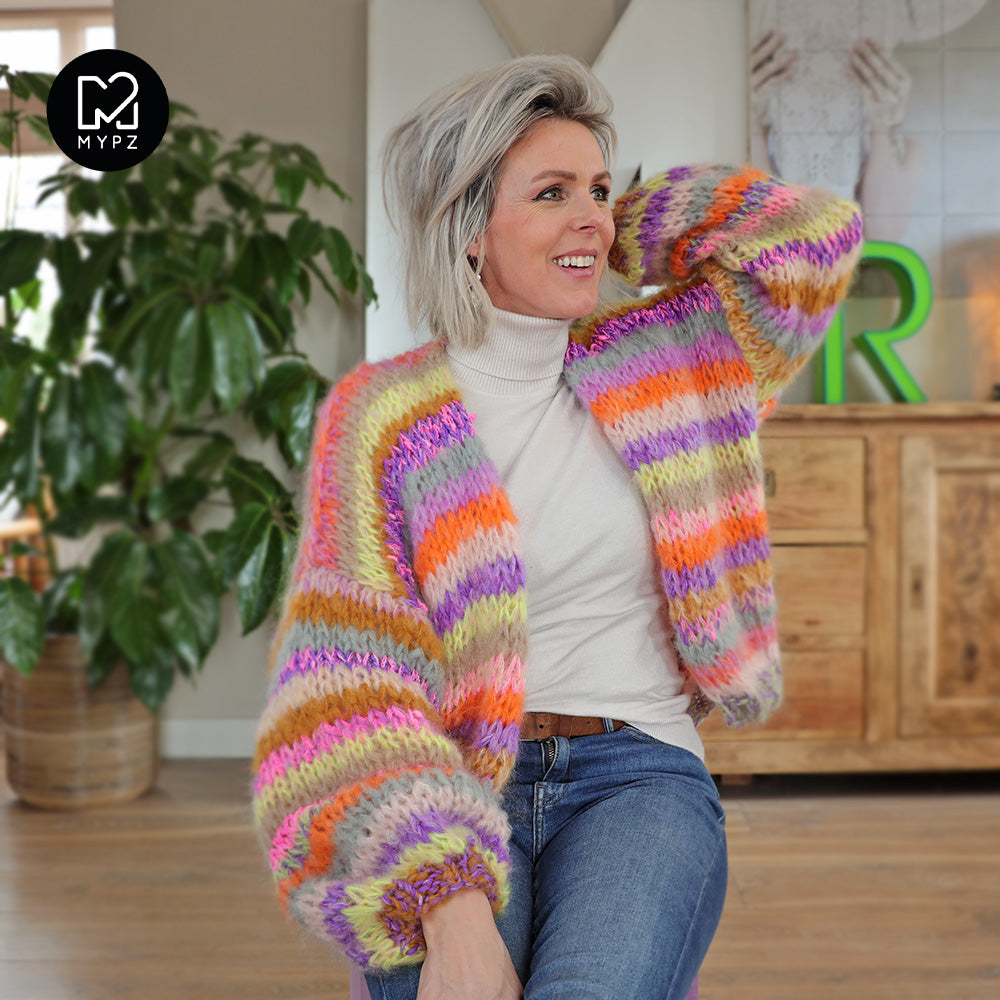 Knitting Kit – MYPZ Short Chunky Mohair Cardigan Wow! No.15 (ENG-NL)