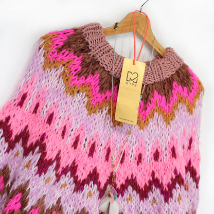 Schema per maglia - MYPZ Chunky Topdown Alpaca Pullover Raspberry n.12 (ENG-DE-NL-ES-FR-IT-DA-SV-NO)