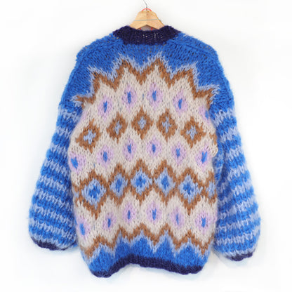 Knit pattern – Chunky Mohair Jacket Alpine Breeze No.12 (ENG-DE-NL-ES-FR-IT-DA-SV-NO)