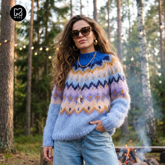 Schema di maglia - MYPZ Chunky Topdown Mohair Pullover Blueberry n.12 (ENG-DE-NL-ES-FR-IT-DA-SV-NO)