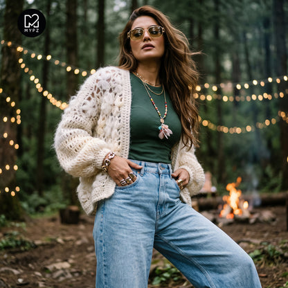 Schema all'uncinetto - MYPZ cardigan bomber corto Wildflower (ENG-DE-NL-ES-FR-IT-DA-SV-NO)