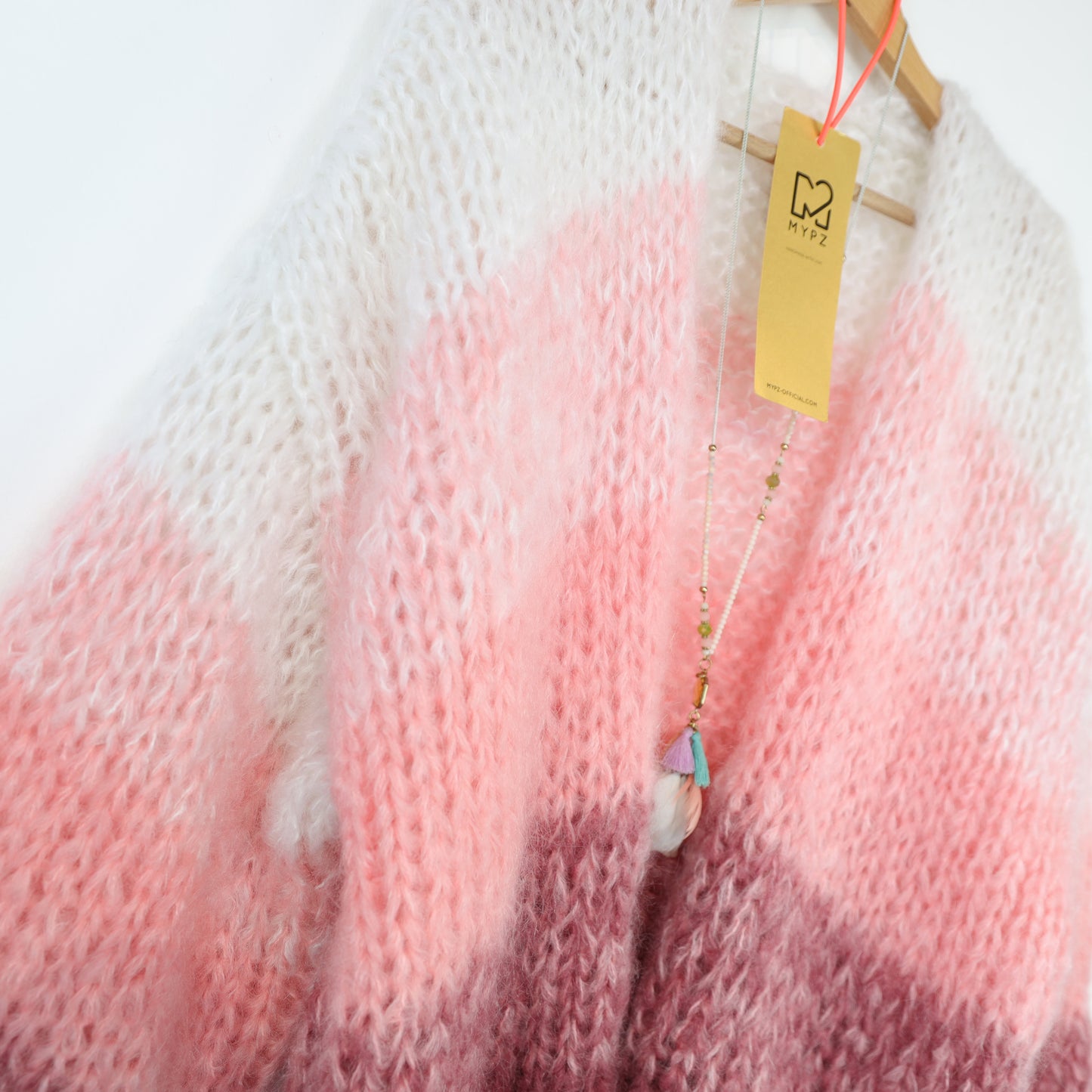 Knitting Kit – MYPZ Chunky Mohair Cardigan Gradient Melon No.15 (ENG-NL-DE)