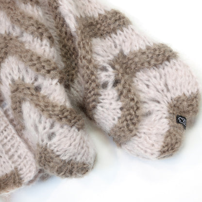 Kit per maglia - Cardigan corto e voluminoso in mohair Stonies Wave n.12 (ENG-DE-NL-ES-FR-IT-DA-SV-NO)