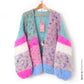 MYPZ Chunky Mohair Cardigan Flowerfields