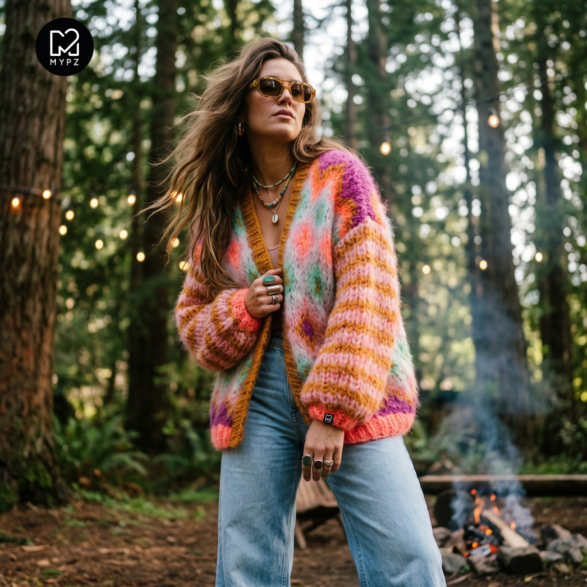 Giacca Flora in mohair grosso MYPZ
