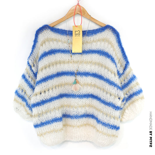 Knitting kit – MYPZ Light Mohair Azure Top  No10 (ENG-NL-DE)