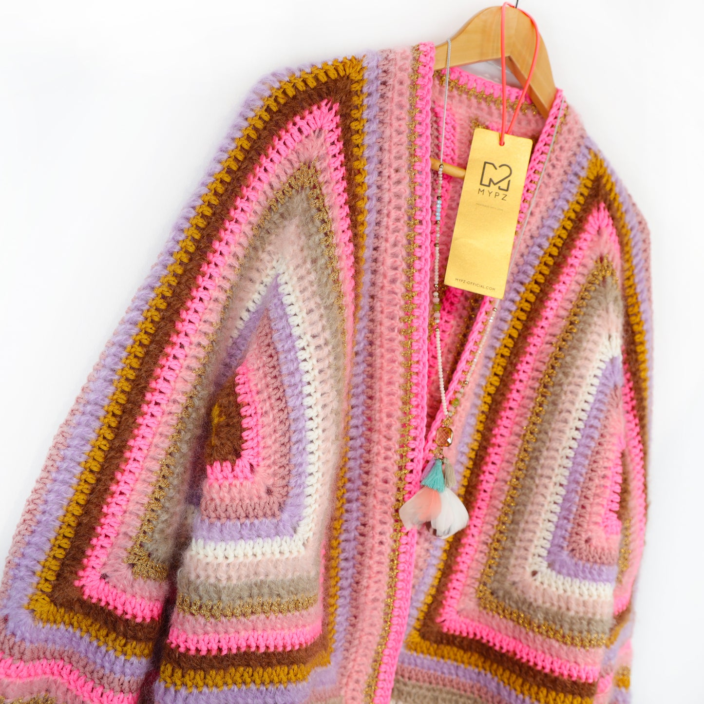 Crochet kit - MYPZ Hexagon Cardigan Moca Dreams (ENG-NL-DE)