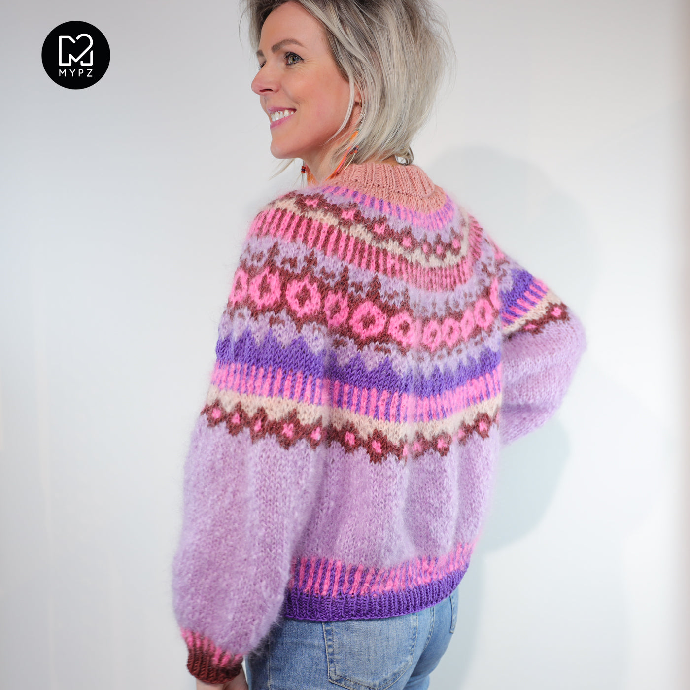 Knit pattern – MYPZ Nordic top-down sweater True Love No6 (ENG-NL-DE)