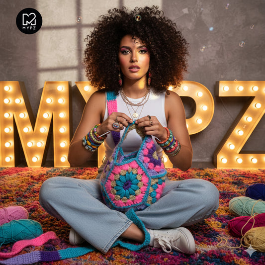 Crochet pattern - MYPZ hexagon bag Pacha (ENG-NL-DE-ES)