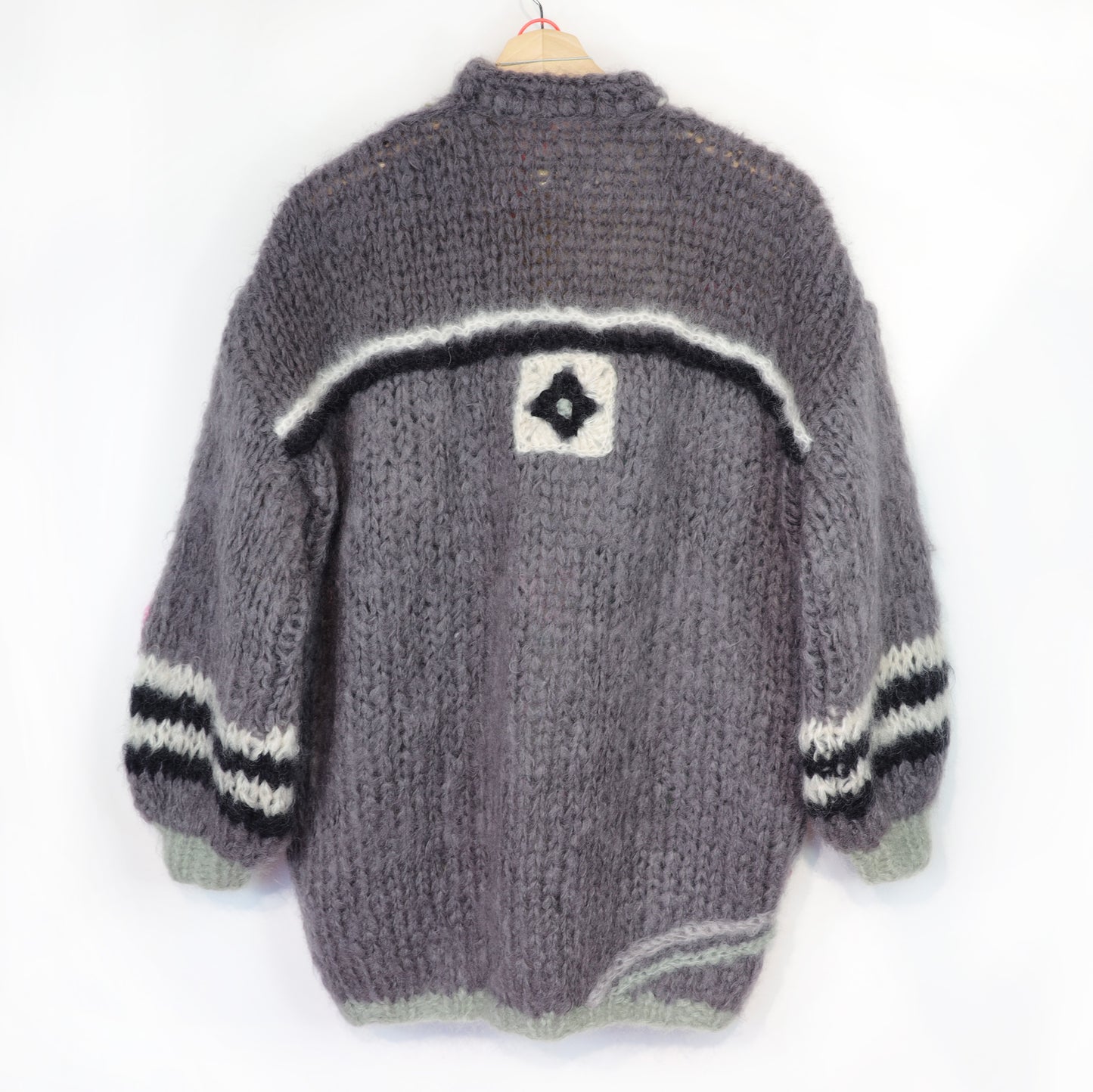 Chunky Mohair cardigan Roses