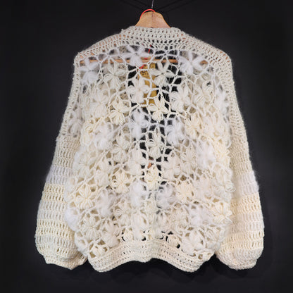 Schema all'uncinetto - MYPZ cardigan bomber corto Wildflower (ENG-DE-NL-ES-FR-IT-DA-SV-NO)