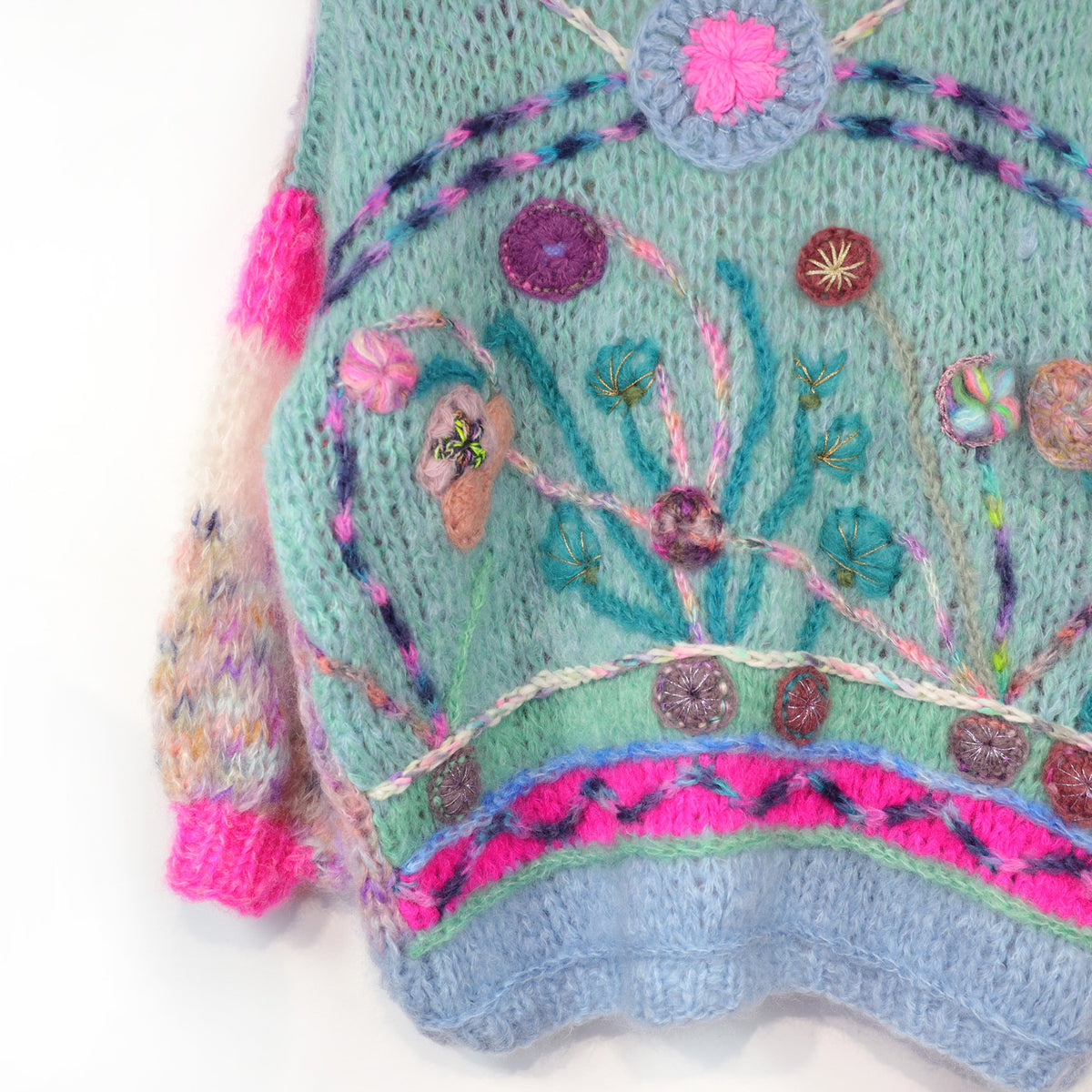 Cardigan Wild Romance in mohair chunky MYPZ