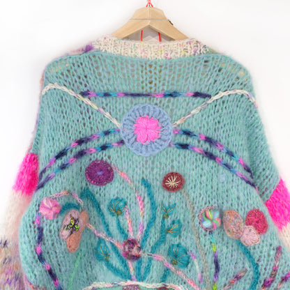 Cardigan Wild Romance in mohair chunky MYPZ