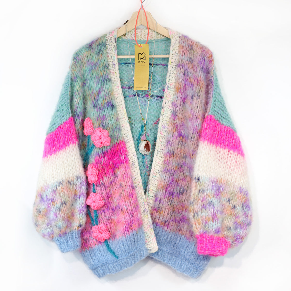 Cardigan Wild Romance in mohair chunky MYPZ