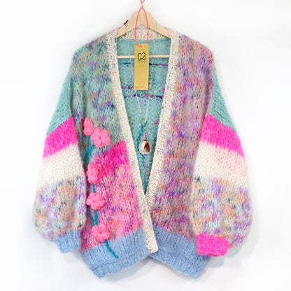 Cardigan Wild Romance in mohair chunky MYPZ