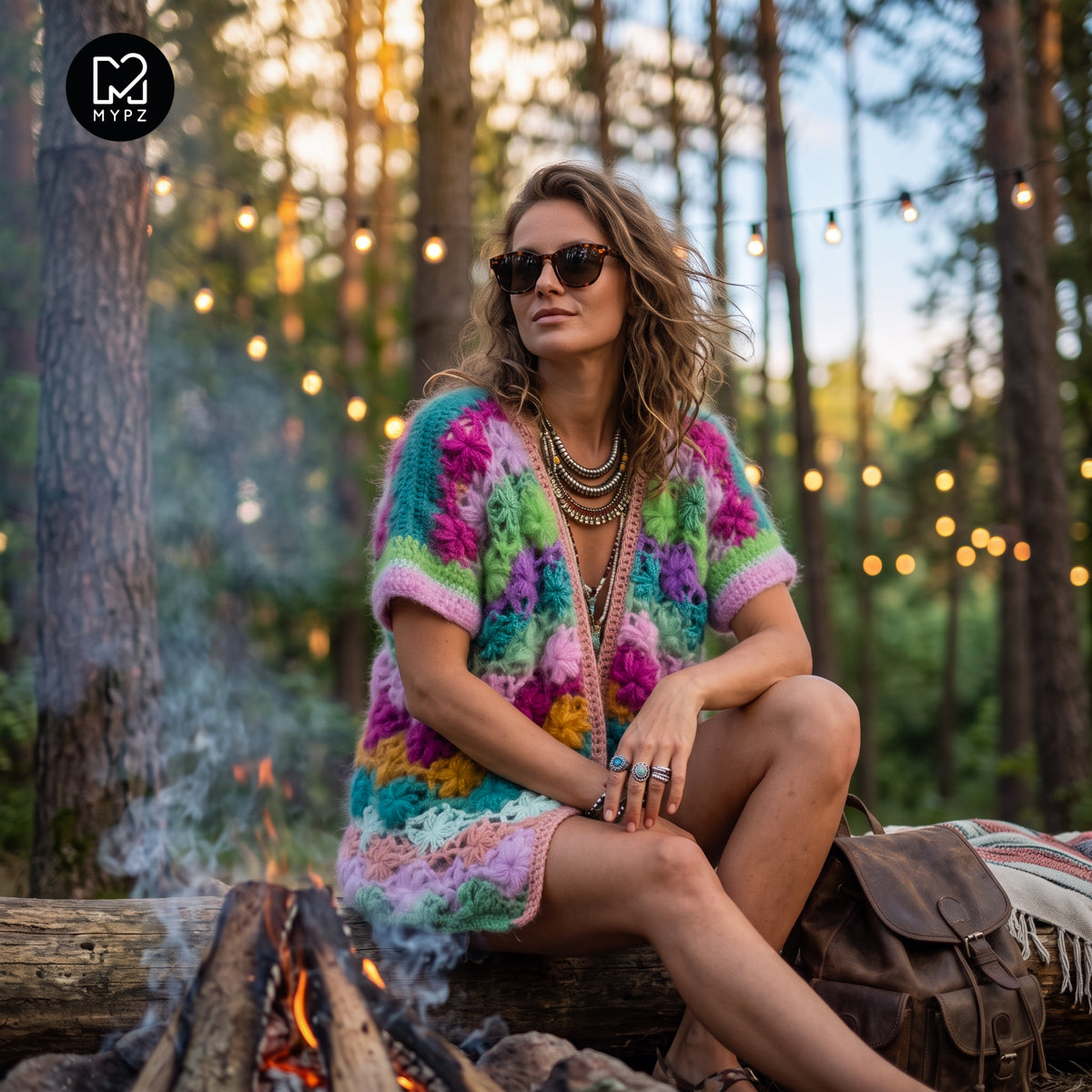 Crochet kit - MYPZ Wildflower cardigan (ENG-NL-DE-FR-ES)
