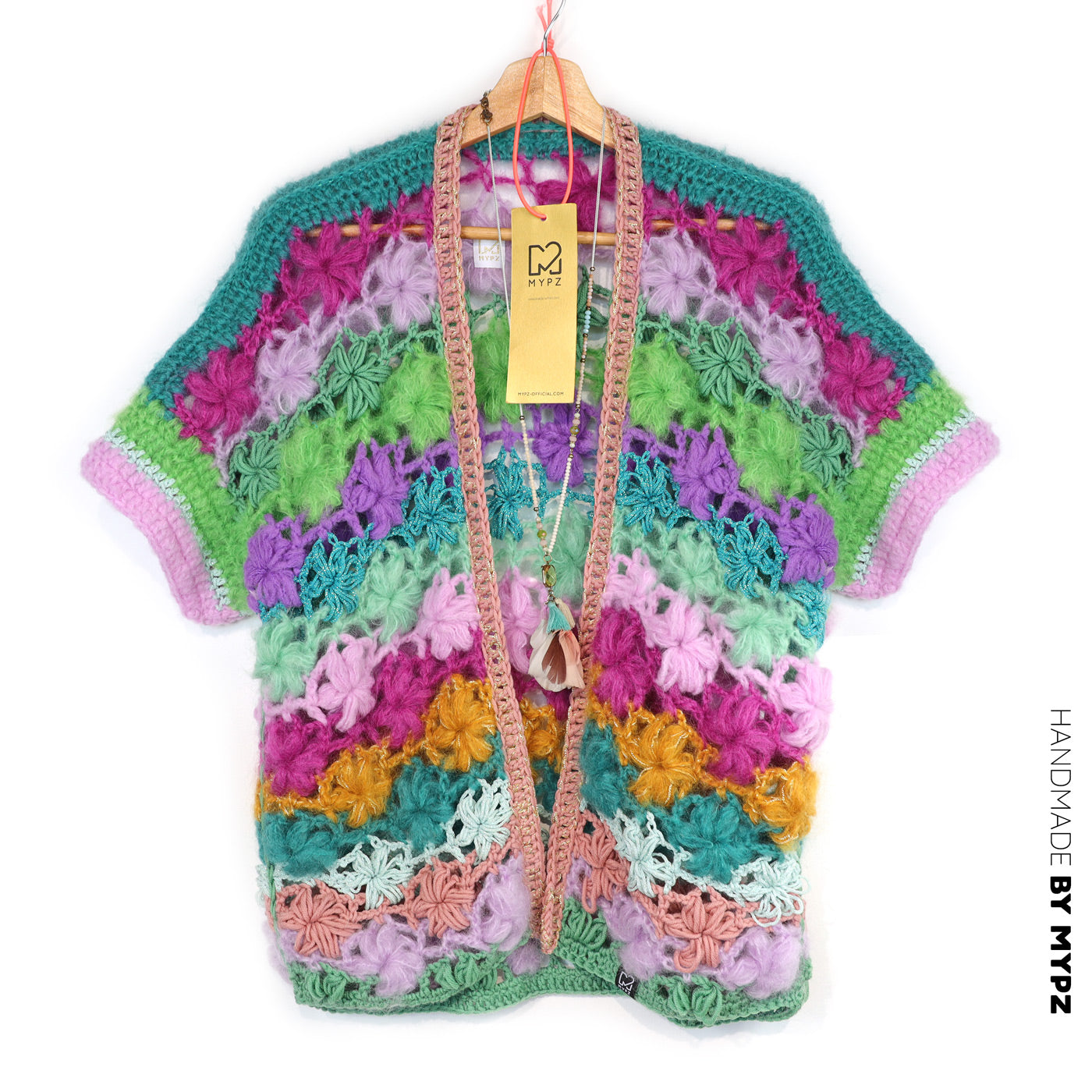Crochet kit - MYPZ Wildflower cardigan (ENG-NL-DE-FR-ES)