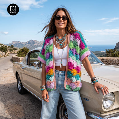 Crochet kit - MYPZ Wildflower cardigan (ENG-NL-DE-FR-ES)