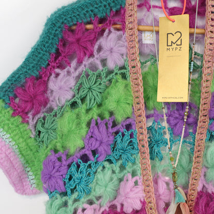 Crochet kit - MYPZ Wildflower cardigan (ENG-NL-DE-FR-ES)