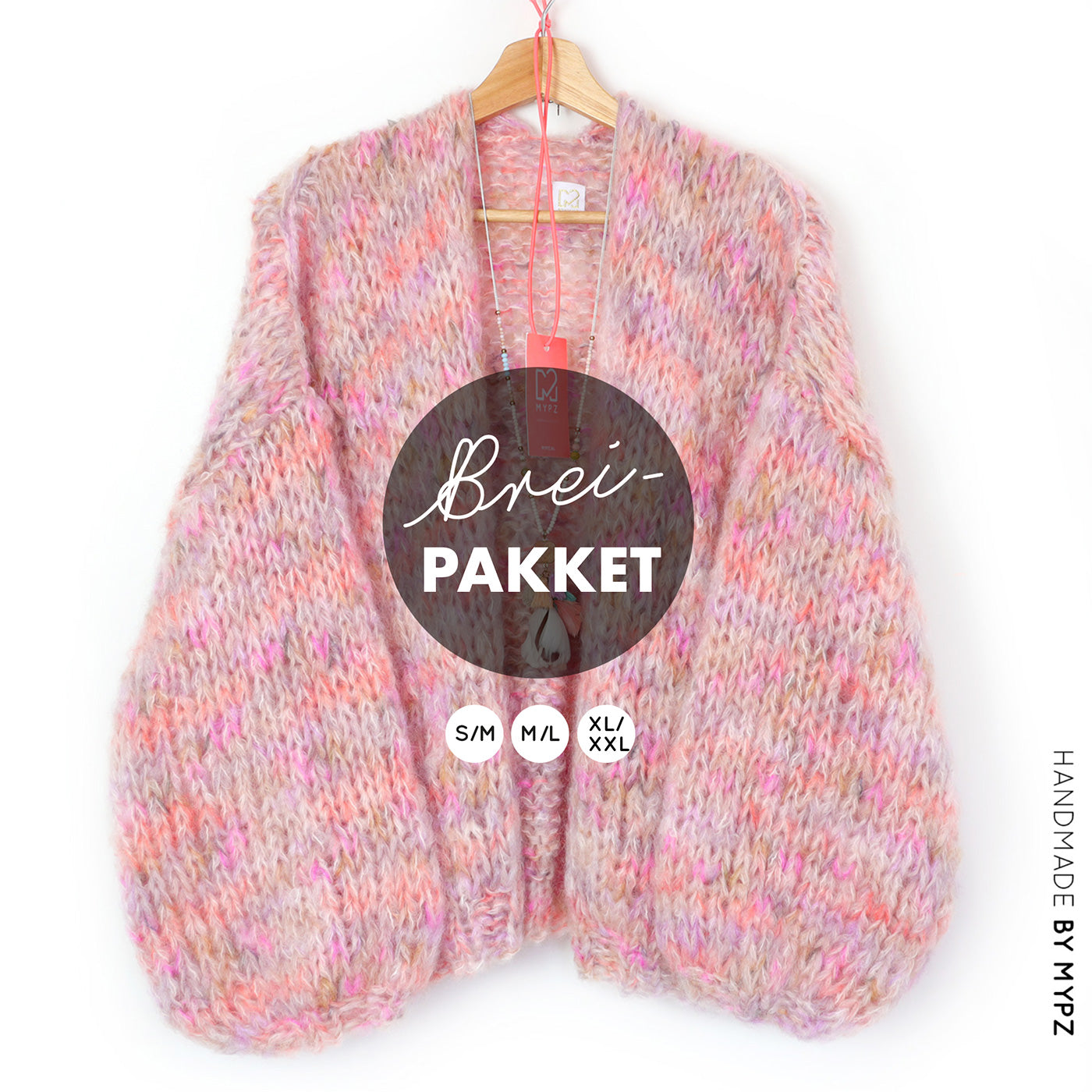 Knitting Kit – MYPZ Short Chunky Mohair Cardigan Soft Glow No.15 (ENG-NL)