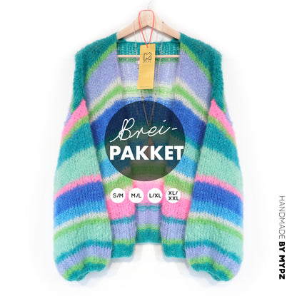 Knitting kit – MYPZ Basic Light Mohair Cardigan Shamrock No10 (ENG-NL-DE)