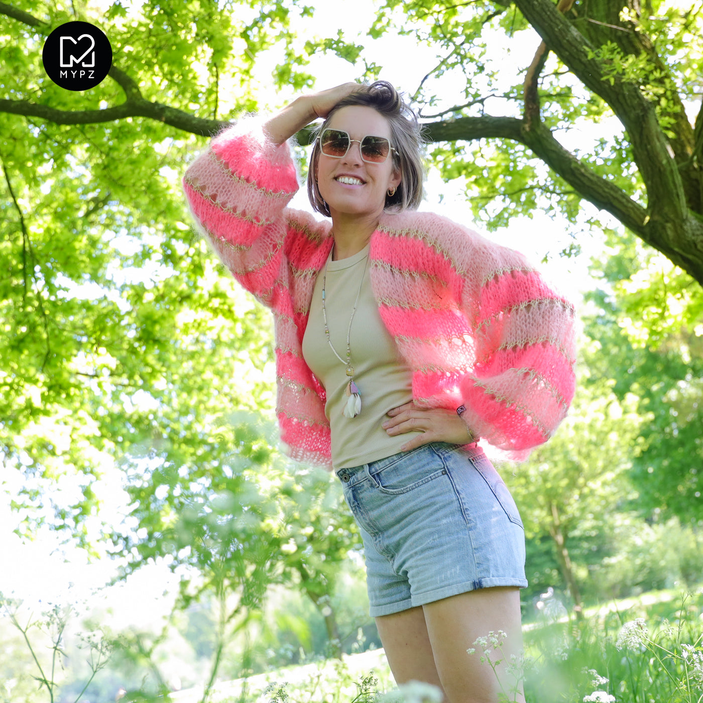Knit pattern – MYPZ Short Light Mohair Cardigan Summerflow No10 (ENG-NL-DE)