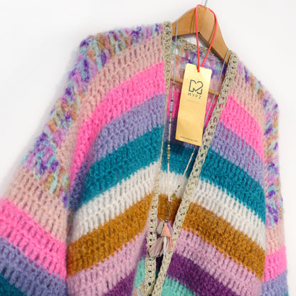 Crochet pattern - MYPZ Chunky Mohair cardigan Sunset Glow (ENG-NL-DE)