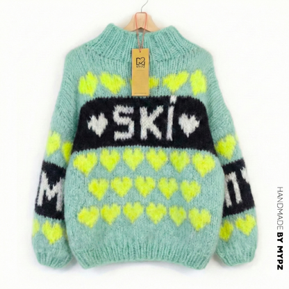 Knitting Kit – MYPZ Chunky Mohair Pullover Mint Love No.9 (ENG-NL-DE)