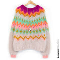 Schema per maglia - MYPZ Chunky Topdown Mohair Pullover Snowberry No.12 (ENG-DE-NL-ES-FR-IT-DA-SV-NO)