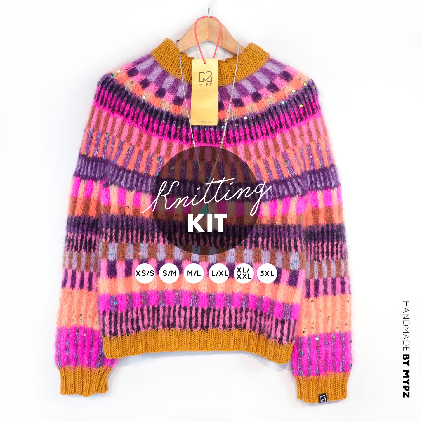 Knitting Kit – MYPZ top-down sweater Boho Firefly No6 (ENG-NL-DE)