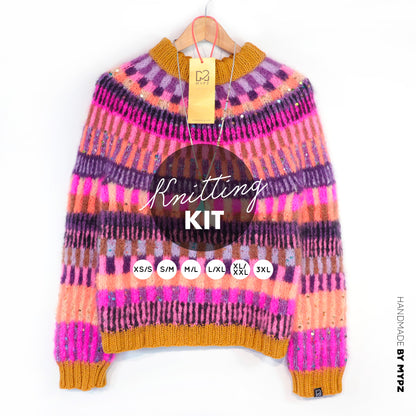 Knitting Kit – MYPZ top-down sweater Boho Firefly No6 (ENG-NL-DE)