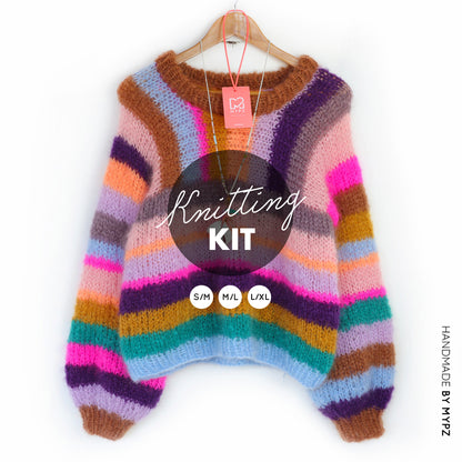 Knitting kit – MYPZ Light Mohair pullover Como No9 (ENG-NL-DE)