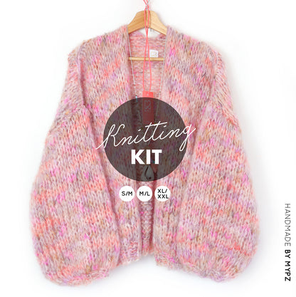 Knitting Kit – MYPZ Short Chunky Mohair Cardigan Soft Glow No.15 (ENG-NL)