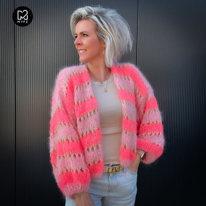 Knit pattern – MYPZ Short Light Mohair Cardigan Summerflow No10 (ENG-NL-DE)