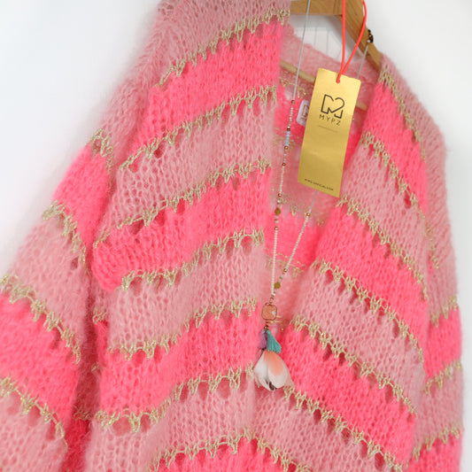 Kit per maglia - MYPZ Cardigan corto in mohair leggero Summerflow n. 10 (ENG-DE-NL-ES-FR-IT-DA-SV-NO)