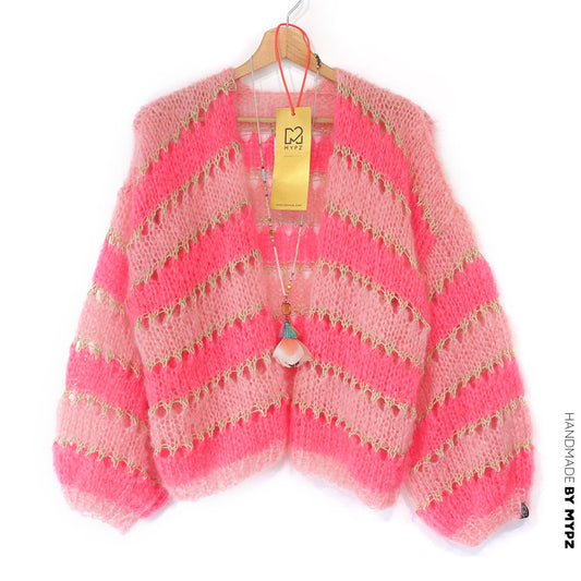 Modello ai ferri - MYPZ Cardigan corto leggero in mohair Summerflow n. 10 (ENG-DE-NL-ES-FR-IT-DA-SV-NO)