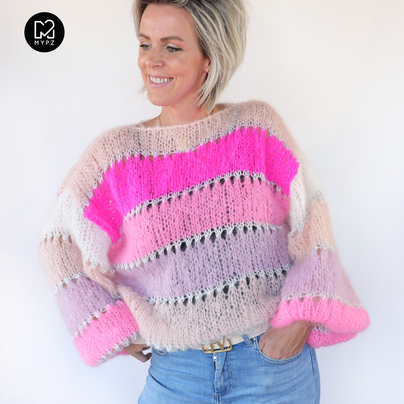 Knit pattern – MYPZ Light Mohair Pullover Evita No10 (ENG-NL-DE-FR)