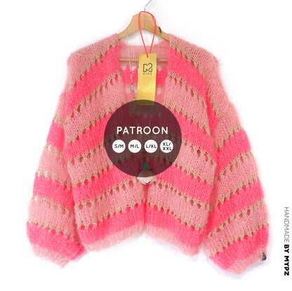 Knit pattern – MYPZ Short Light Mohair Cardigan Summerflow No10 (ENG-NL-DE)