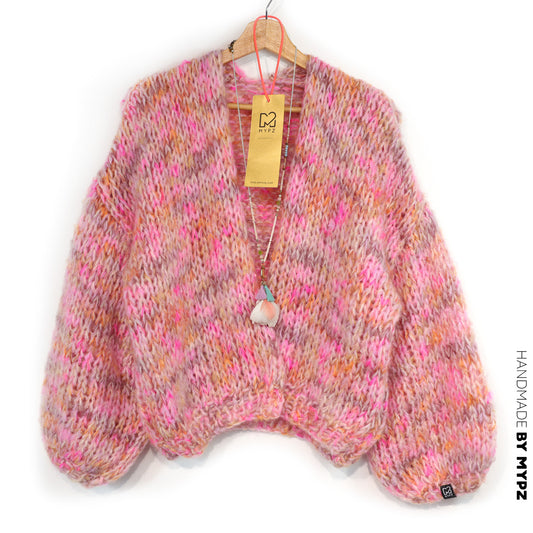 Kit per maglia - Cardigan corto e spesso in alpaca-mohair MYPZ Pecan Dream N.15 (ENG-DE-NL-ES-FR-IT-DA-SV-NO)