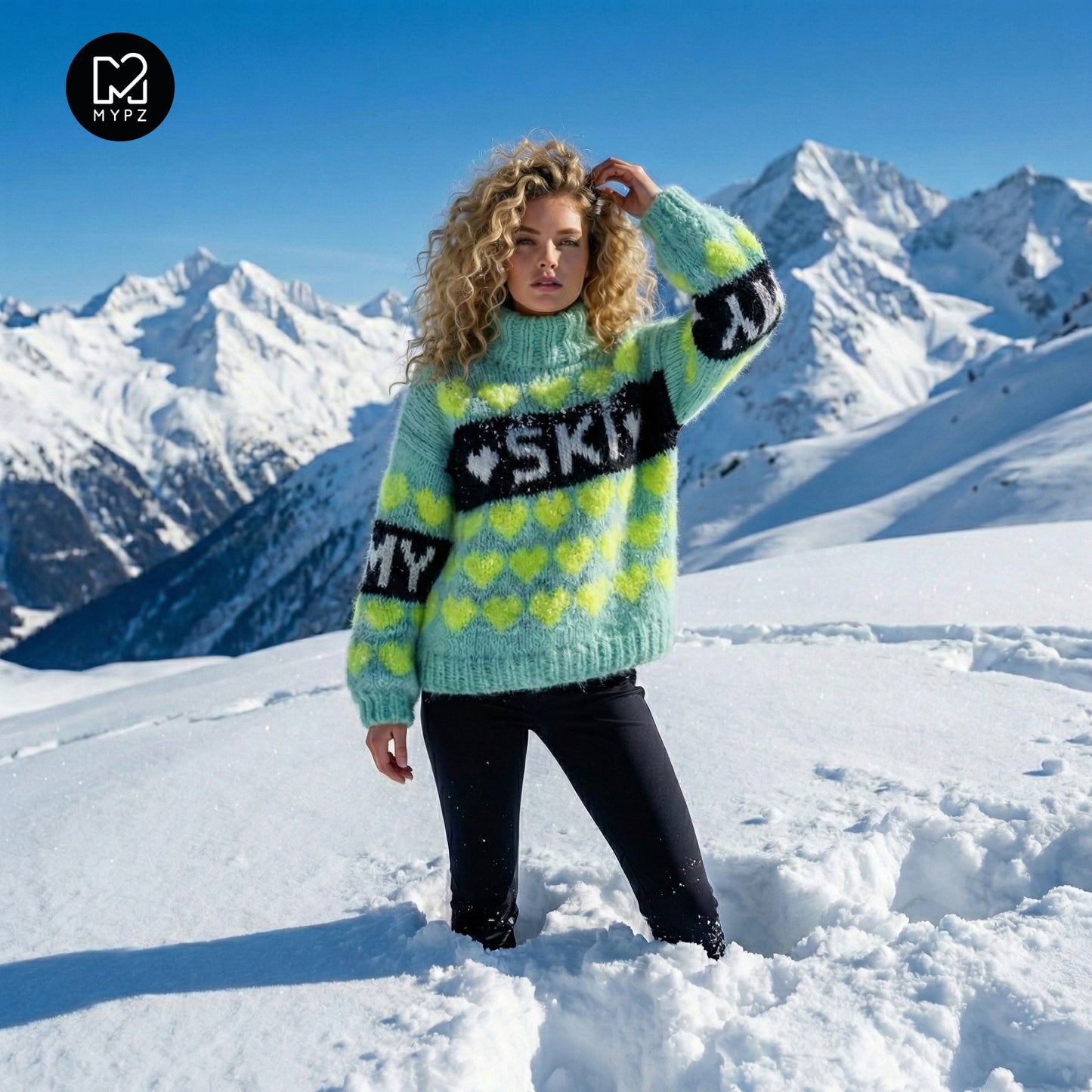 Knitting Kit – MYPZ Chunky Mohair Pullover Mint Love No.9 (ENG-NL-DE)