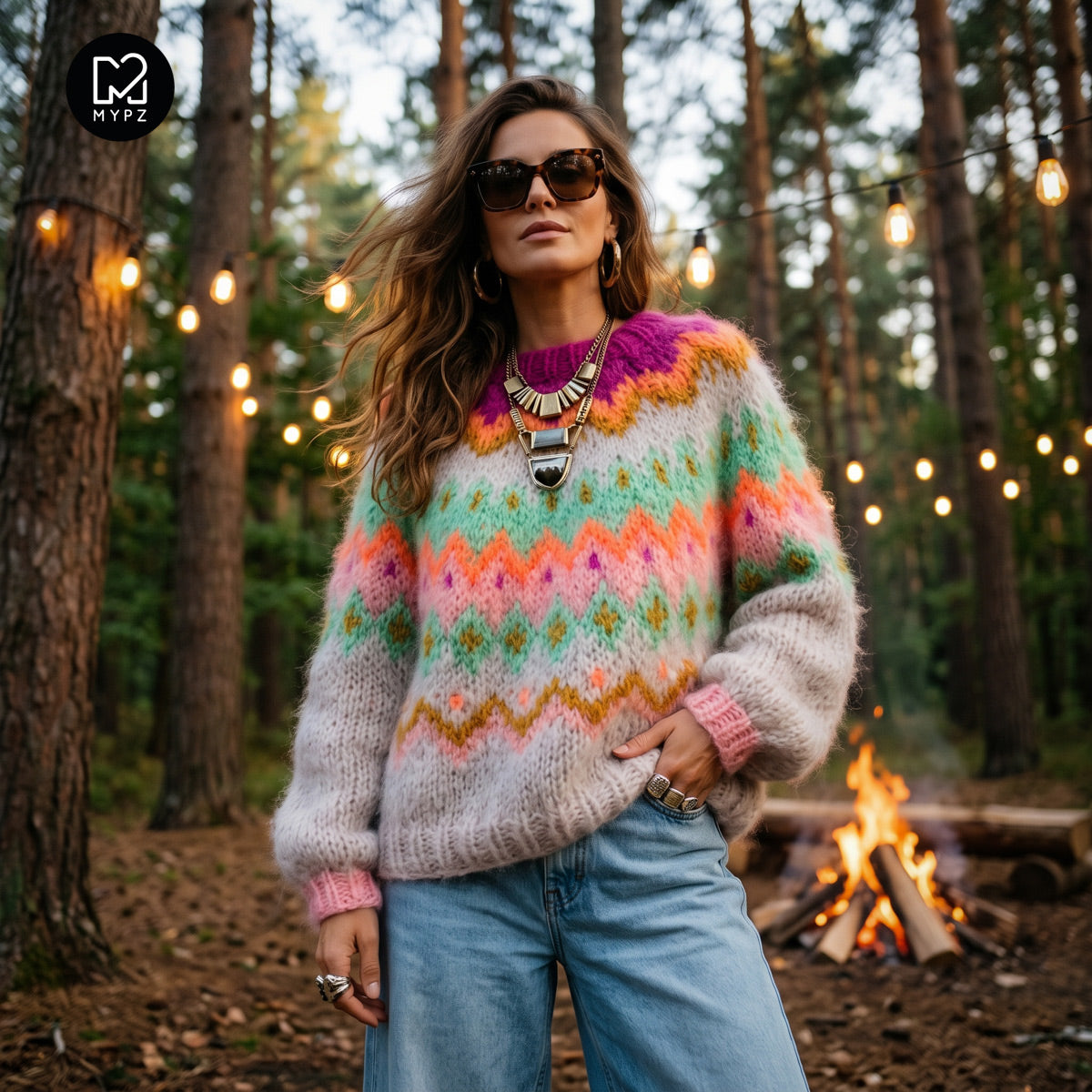 Schema per maglia - MYPZ Chunky Topdown Mohair Pullover Snowberry No.12 (ENG-DE-NL-ES-FR-IT-DA-SV-NO)